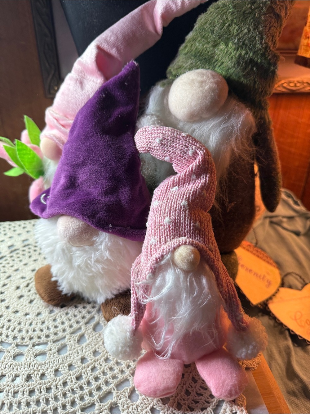 set of 4 gnomes